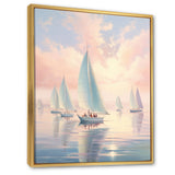 Sailboat Dreamy Regatta - Boat Sailing Canvas Wall Art