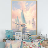 Sailboat Dreamy Regatta - Boat Sailing Canvas Wall Art