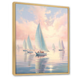 Sailboat Dreamy Regatta - Boat Sailing Canvas Wall Art