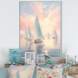 Sailboat Dreamy Regatta - Boat Sailing Canvas Wall Art