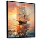 Sailboat Ethereal Waters I - Boat Sailing Canvas Wall Art