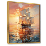 Sailboat Ethereal Waters I - Boat Sailing Canvas Wall Art