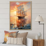 Sailboat Ethereal Waters I - Boat Sailing Canvas Wall Art