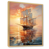 Sailboat Ethereal Waters I - Boat Sailing Canvas Wall Art