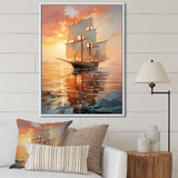 Sailboat Ethereal Waters I - Boat Sailing Canvas Wall Art