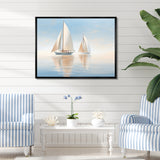 Sailboat Harmonious Tides I - Boat Sailing Canvas Wall Art