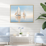Sailboat Harmonious Tides I - Boat Sailing Canvas Wall Art