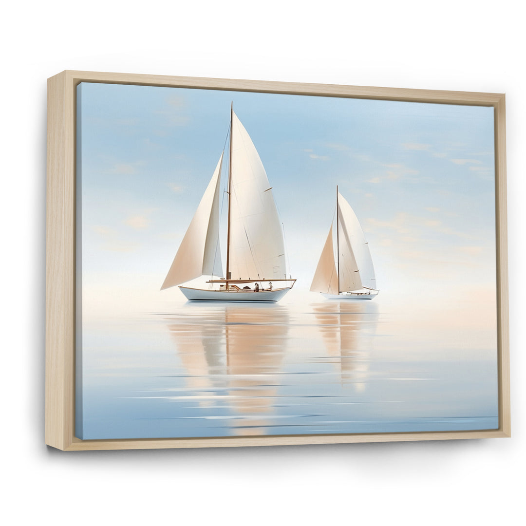 Sailboat Harmonious Tides I - Boat Sailing Canvas Wall Art