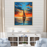 Sailboat Luminous Horizons I - Boat Sailing Canvas Wall Art