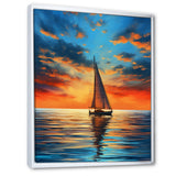 Sailboat Luminous Horizons I - Boat Sailing Canvas Wall Art
