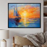 Sailboat Maritime Impressions - Boat Sailing Canvas Wall Art