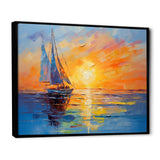 Sailboat Maritime Impressions - Boat Sailing Canvas Wall Art