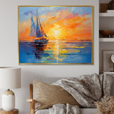 Sailboat Maritime Impressions - Boat Sailing Canvas Wall Art