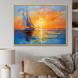 Sailboat Maritime Impressions - Boat Sailing Canvas Wall Art