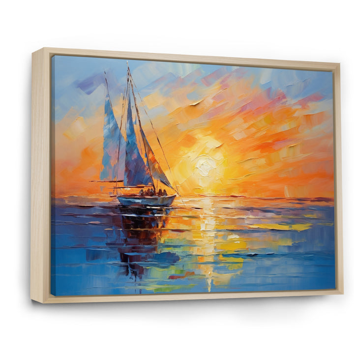 Sailboat Maritime Impressions - Boat Sailing Canvas Wall Art