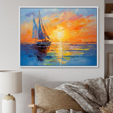 Sailboat Maritime Impressions - Boat Sailing Canvas Wall Art