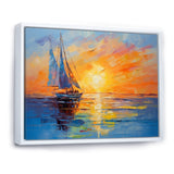 Sailboat Maritime Impressions - Boat Sailing Canvas Wall Art