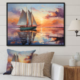 Sailboat Maritime Melody I - Boat Sailing Canvas Wall Art