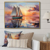 Sailboat Maritime Melody I - Boat Sailing Canvas Wall Art