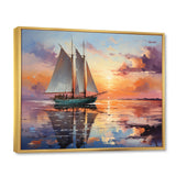Sailboat Maritime Melody I - Boat Sailing Canvas Wall Art