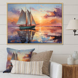 Sailboat Maritime Melody I - Boat Sailing Canvas Wall Art