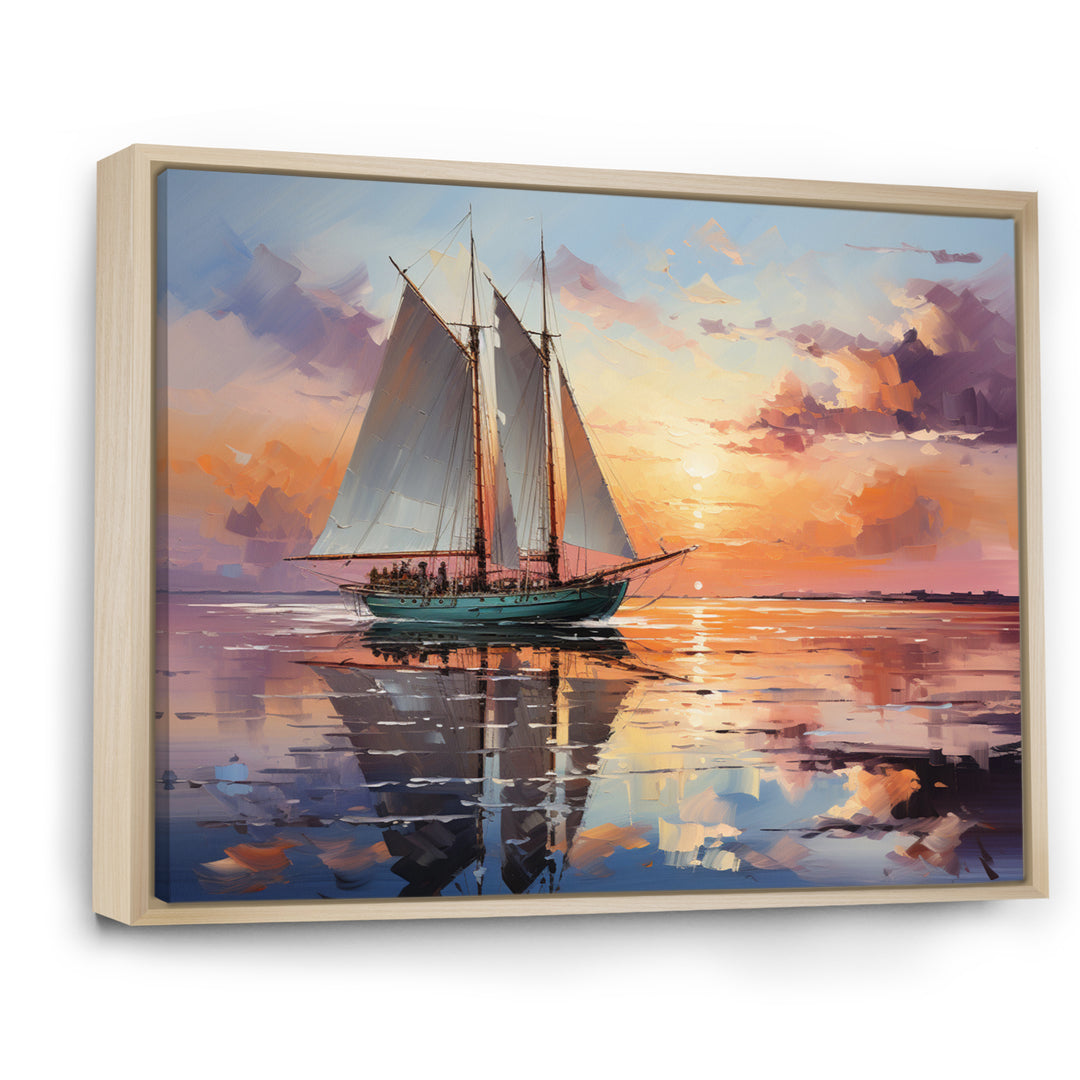 Sailboat Maritime Melody I - Boat Sailing Canvas Wall Art