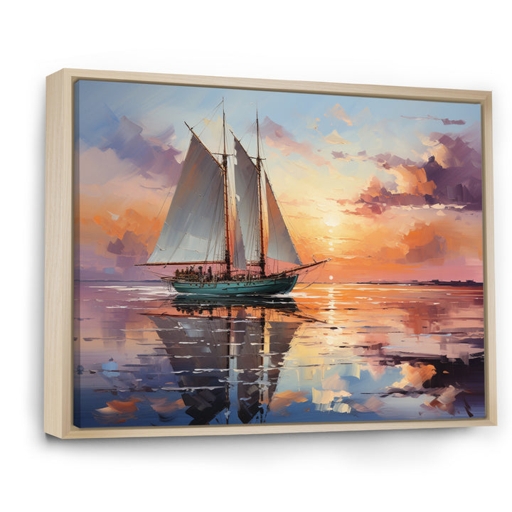 Sailboat Maritime Melody I - Boat Sailing Canvas Wall Art