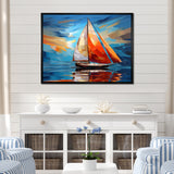 Sailboat Sailing Melodies I - Boat Sailing Canvas Wall Art