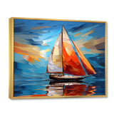 Sailboat Sailing Melodies I - Boat Sailing Canvas Wall Art