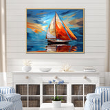 Sailboat Sailing Melodies I - Boat Sailing Canvas Wall Art