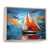 Sailboat Sailing Melodies I - Boat Sailing Canvas Wall Art