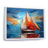Sailboat Sailing Melodies I - Boat Sailing Canvas Wall Art