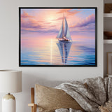 Sailboat Sailing Serenade I - Boat Sailing Canvas Wall Art