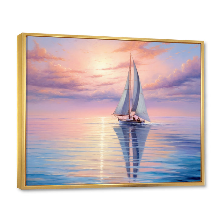 Sailboat Sailing Serenade I - Boat Sailing Canvas Wall Art