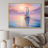Sailboat Sailing Serenade I - Boat Sailing Canvas Wall Art