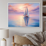Sailboat Sailing Serenade I - Boat Sailing Canvas Wall Art