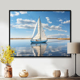 Sailboat Sailing Serenity I - Boat Sailing Canvas Wall Art