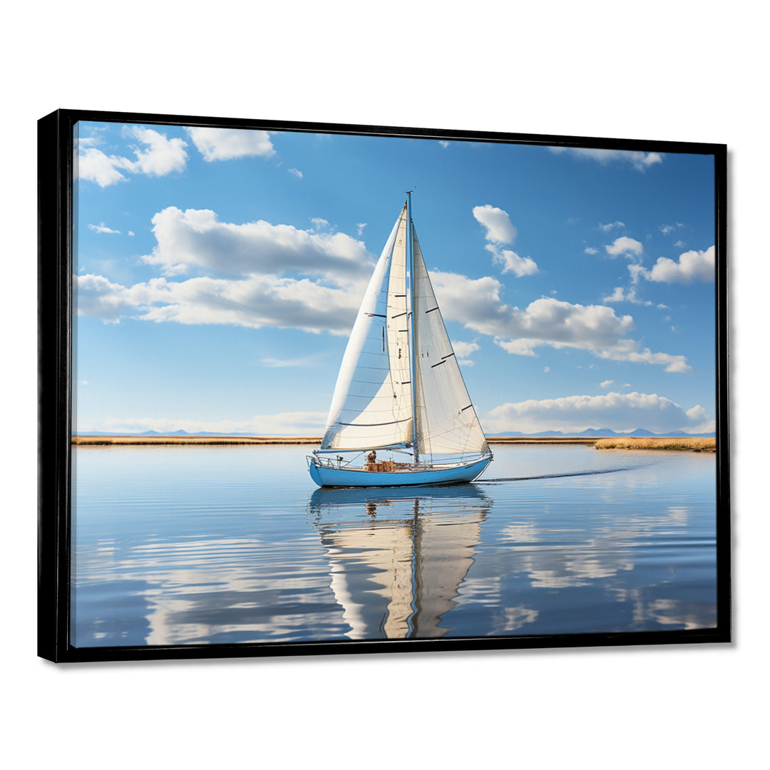 Sailboat Sailing Serenity I - Boat Sailing Canvas Wall Art