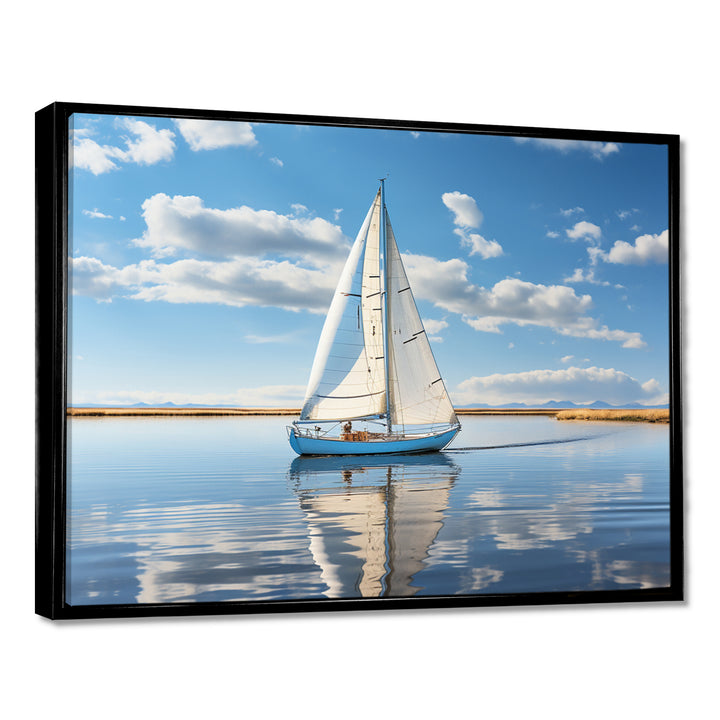 Sailboat Sailing Serenity I - Boat Sailing Canvas Wall Art