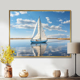 Sailboat Sailing Serenity I - Boat Sailing Canvas Wall Art