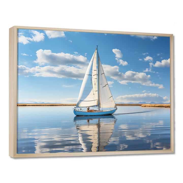 Sailboat Sailing Serenity I - Boat Sailing Canvas Wall Art