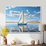 Sailboat Sailing Serenity I - Boat Sailing Canvas Wall Art