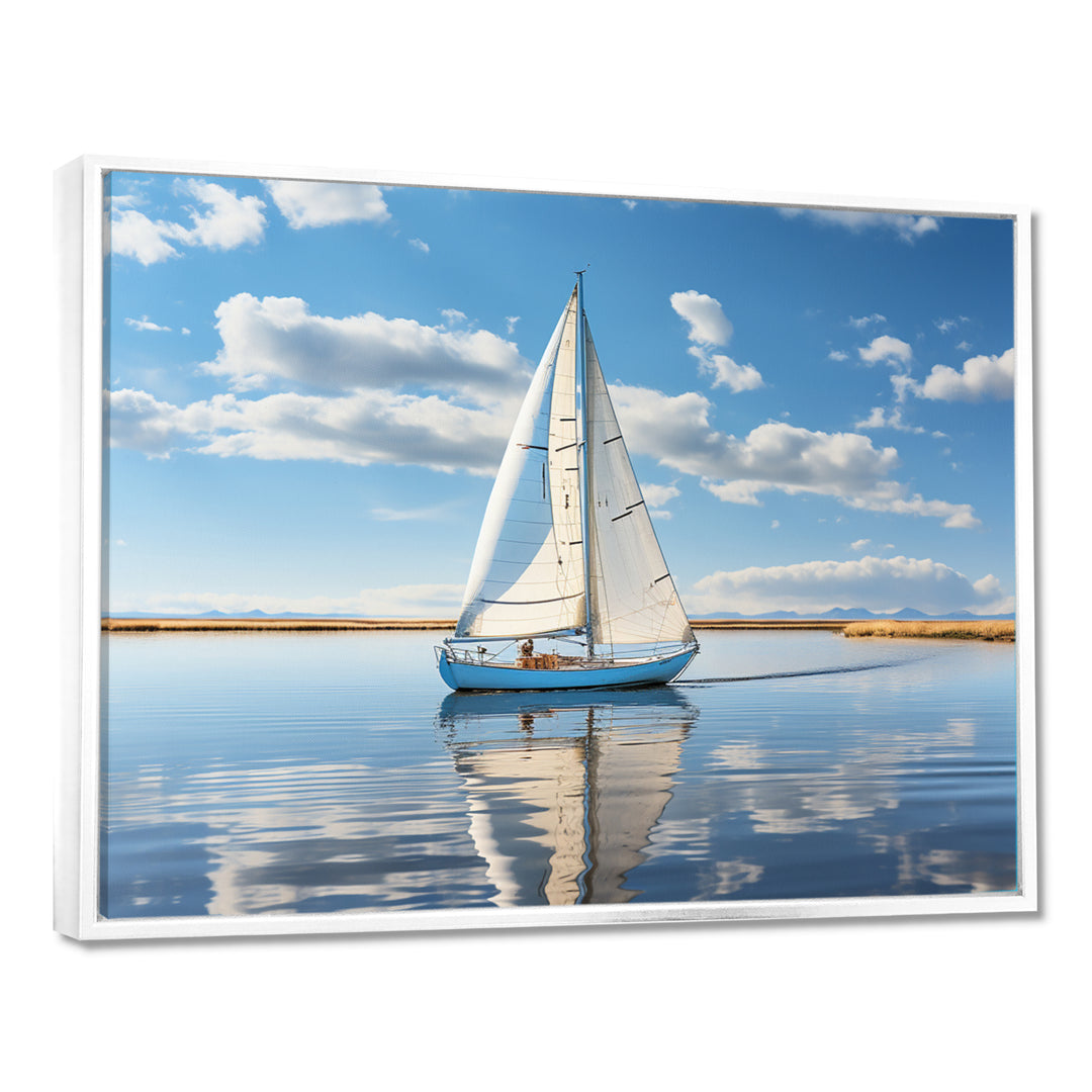 Sailboat Sailing Serenity I - Boat Sailing Canvas Wall Art