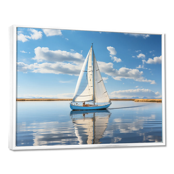 Sailboat Sailing Serenity I - Boat Sailing Canvas Wall Art
