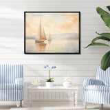 Minimalism Sailboat Serene I - Boat Sailing Canvas Wall Art