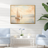 Minimalism Sailboat Serene I - Boat Sailing Canvas Wall Art