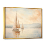 Minimalism Sailboat Serene I - Boat Sailing Canvas Wall Art