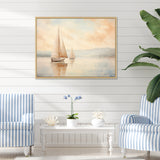 Minimalism Sailboat Serene I - Boat Sailing Canvas Wall Art