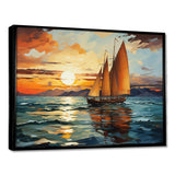 Sailboat Surreal Voyage - Transportation Canvas Wall Art