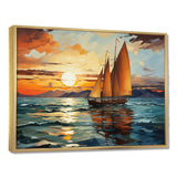 Sailboat Surreal Voyage - Transportation Canvas Wall Art